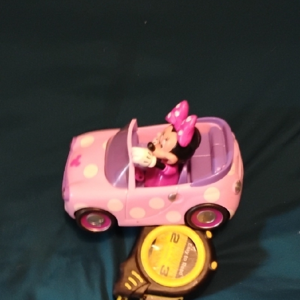 Disney Minnie Mouse Pink Toy Car - Picture 2 of 4